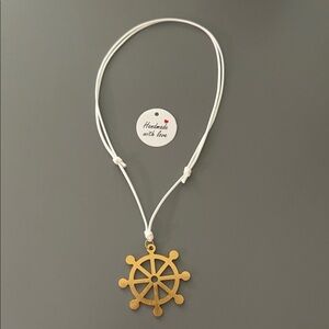 Gold Nautical Pendant Necklace